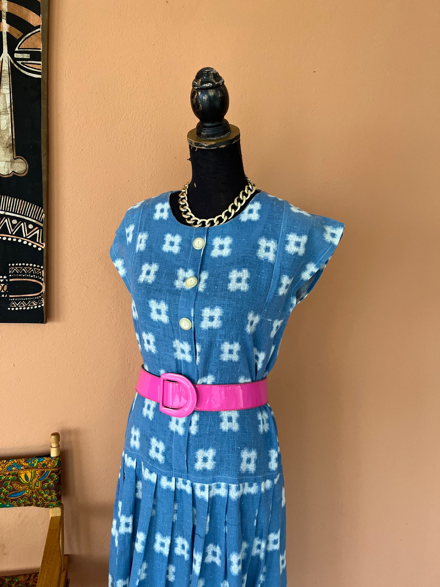 DropWaist Vintage Linen Dress