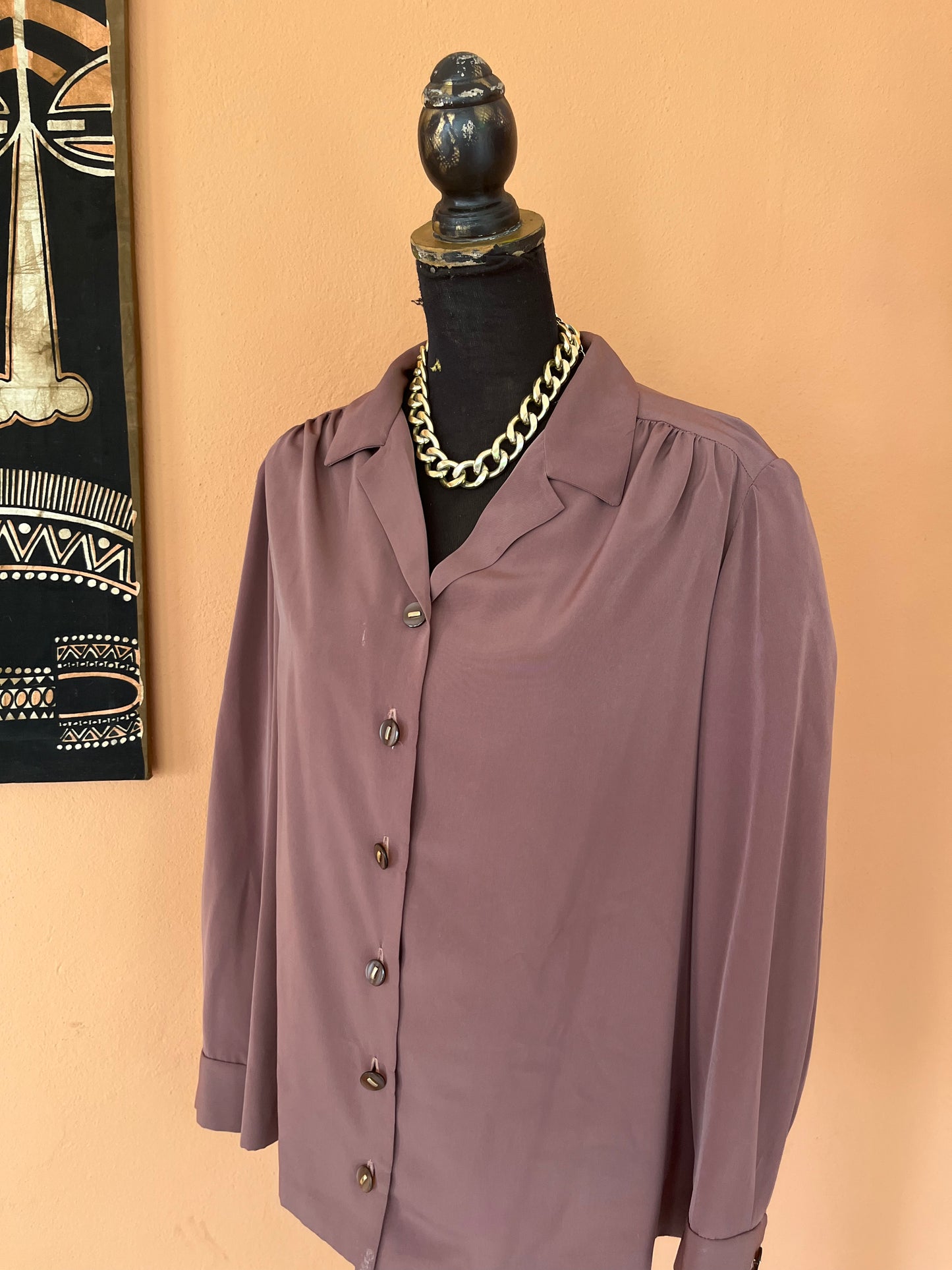 Chocolate Vintage Blouse