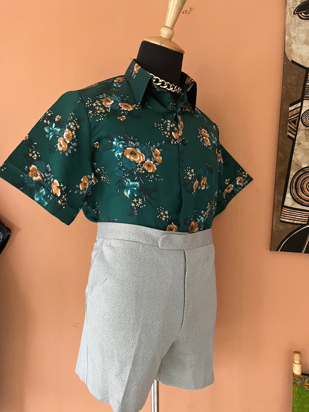 Vintage Print Summer Shirt