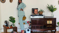 Vintage light blue suit
