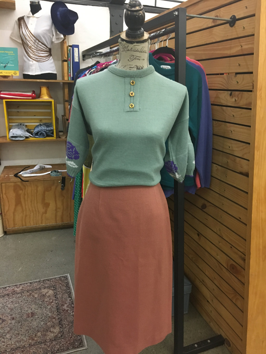 Teal Vintage Knit