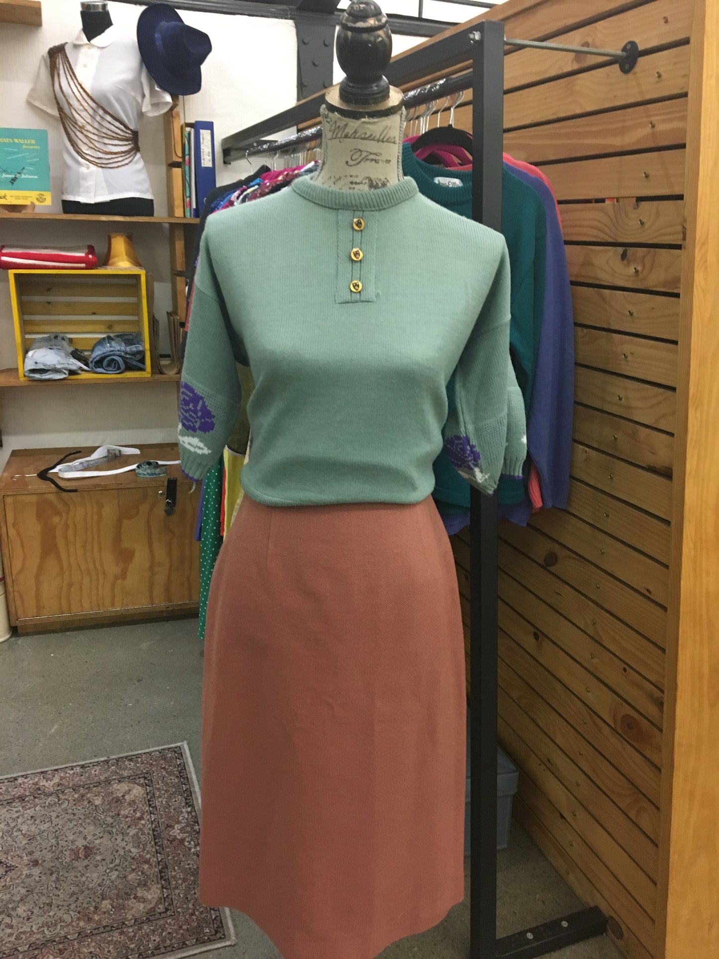Teal Vintage Knit
