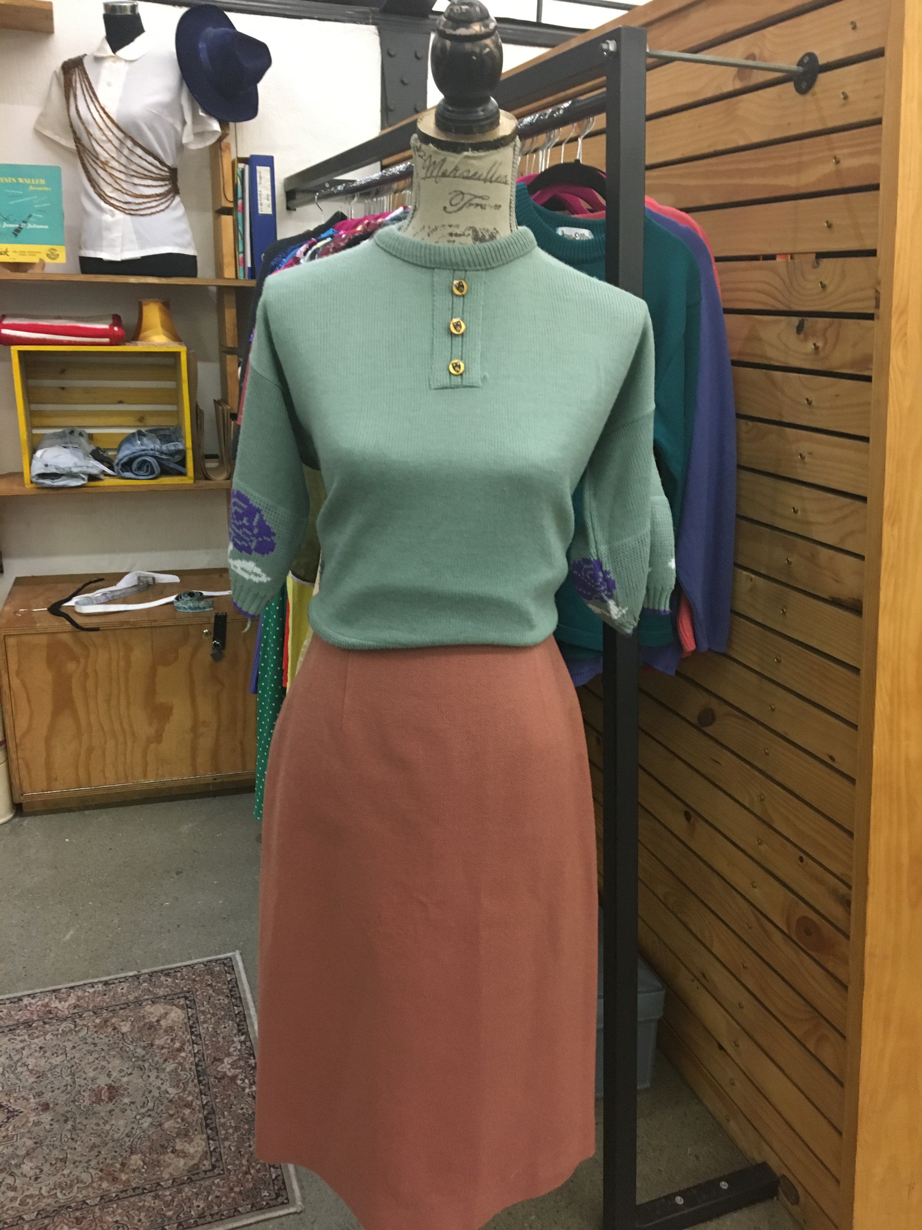 Teal Vintage Knit