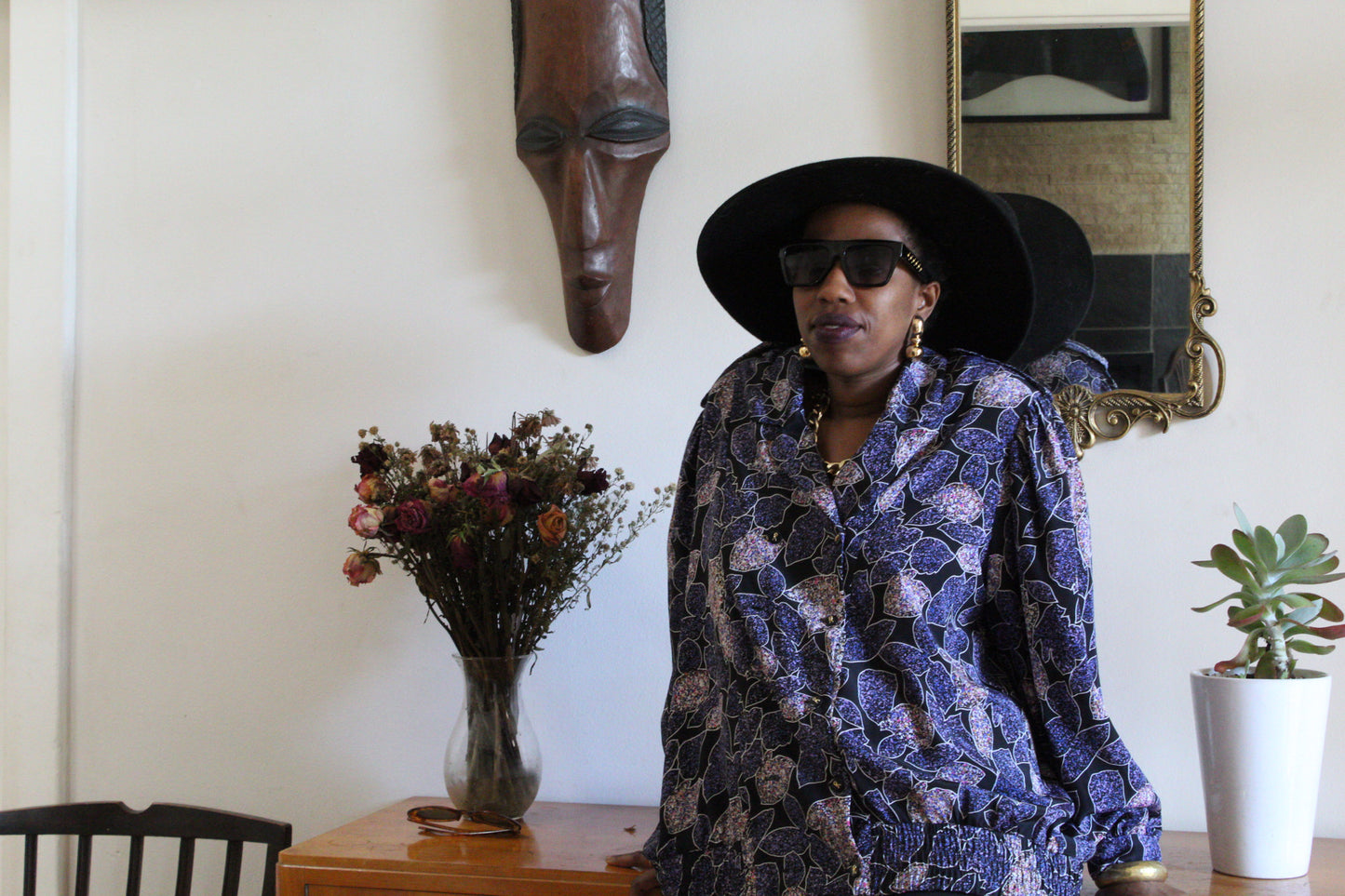 Purple Print Light Jacket