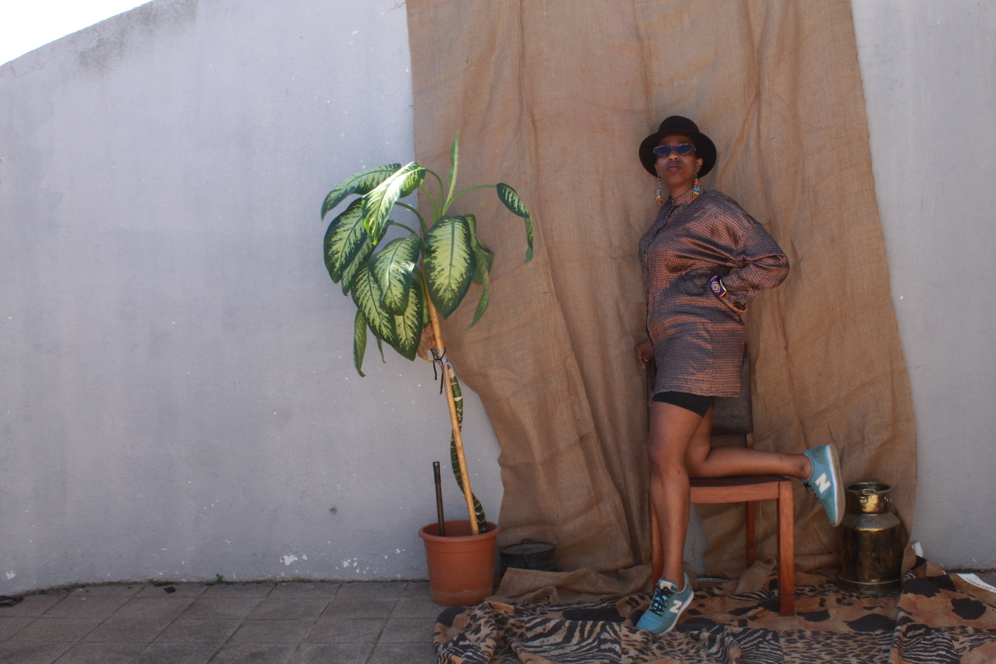 Bronze 80s Blouse