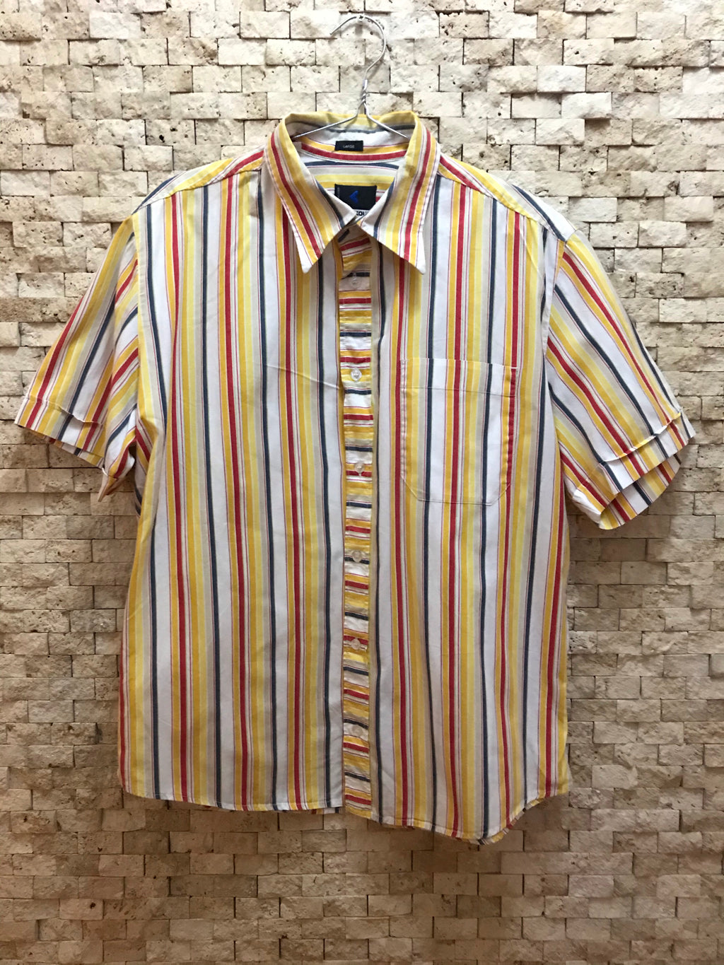 Striped short sleeved shirt