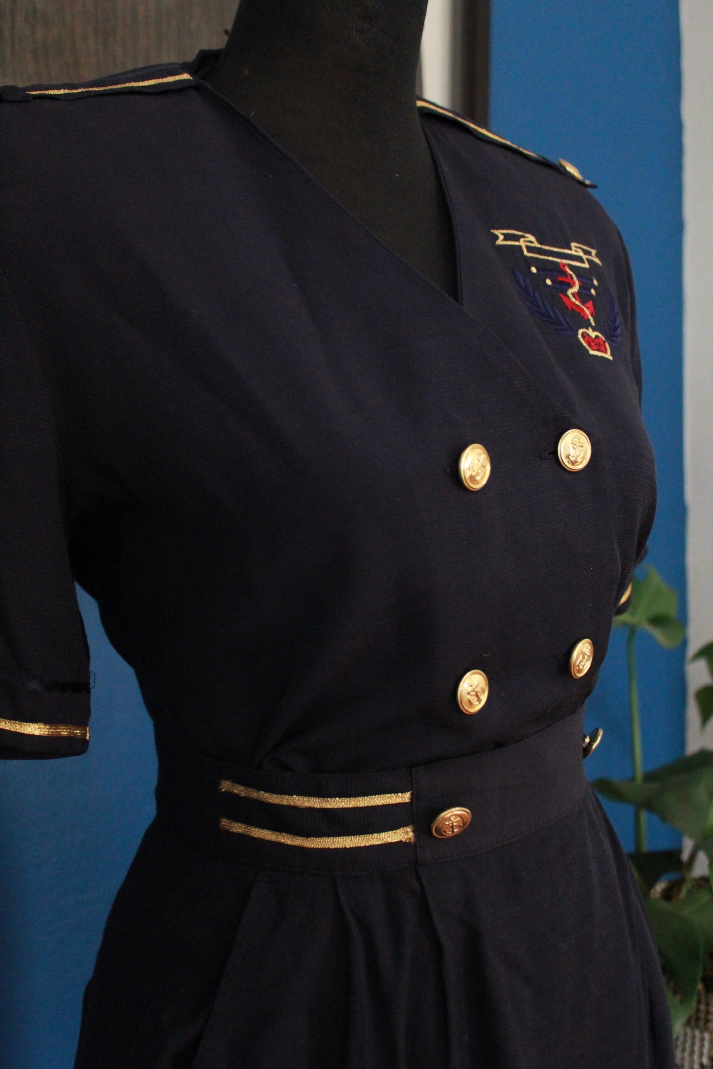 Vintage Navy Two Piece