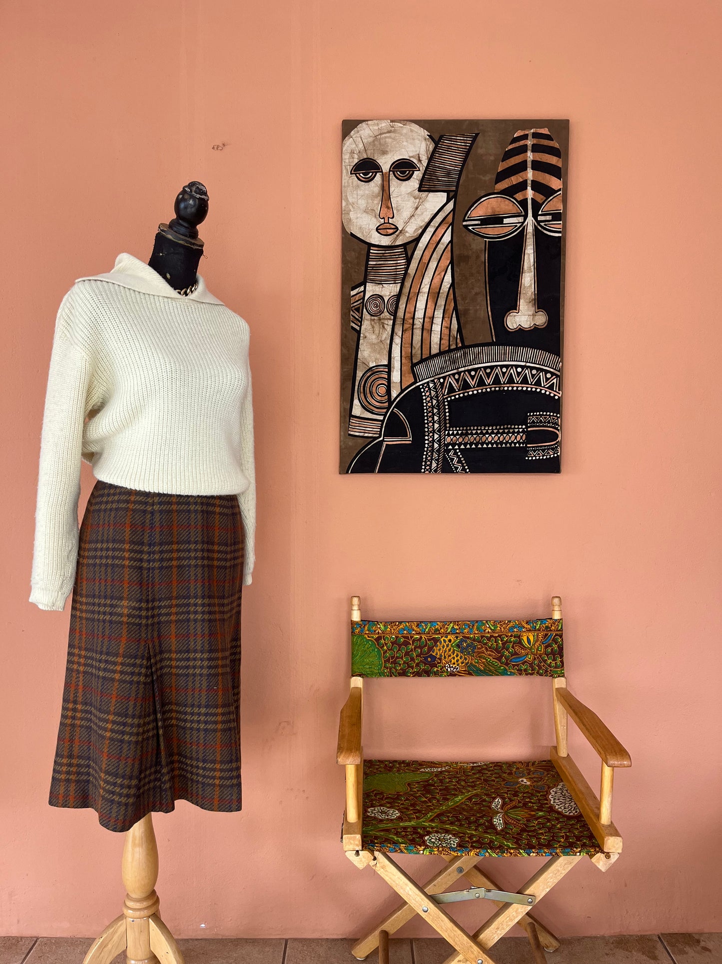 Cream Wool Collar Jersey