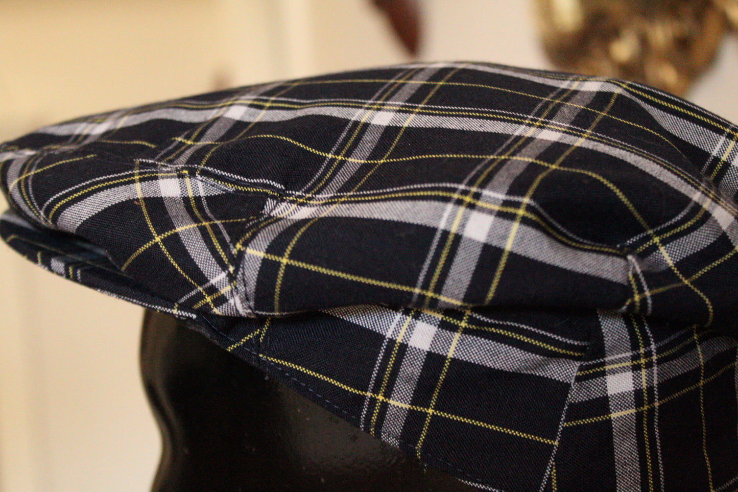 Vintage Tartan Print Cap