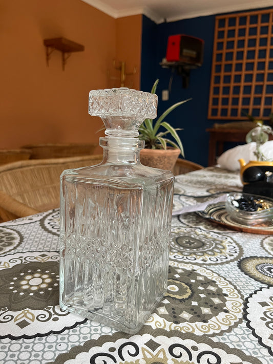 Vintage Crystal Whiskey Decanter