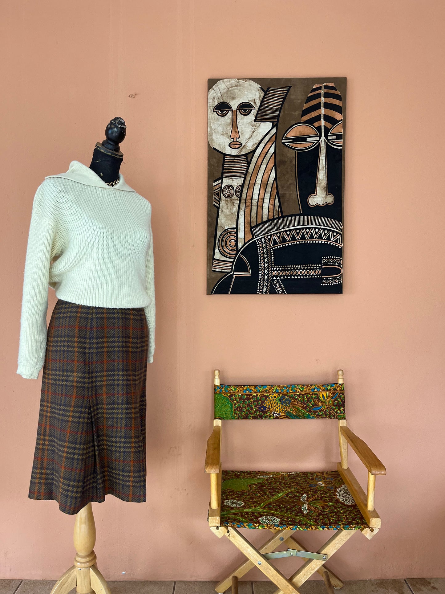 Cream Wool Collar Jersey