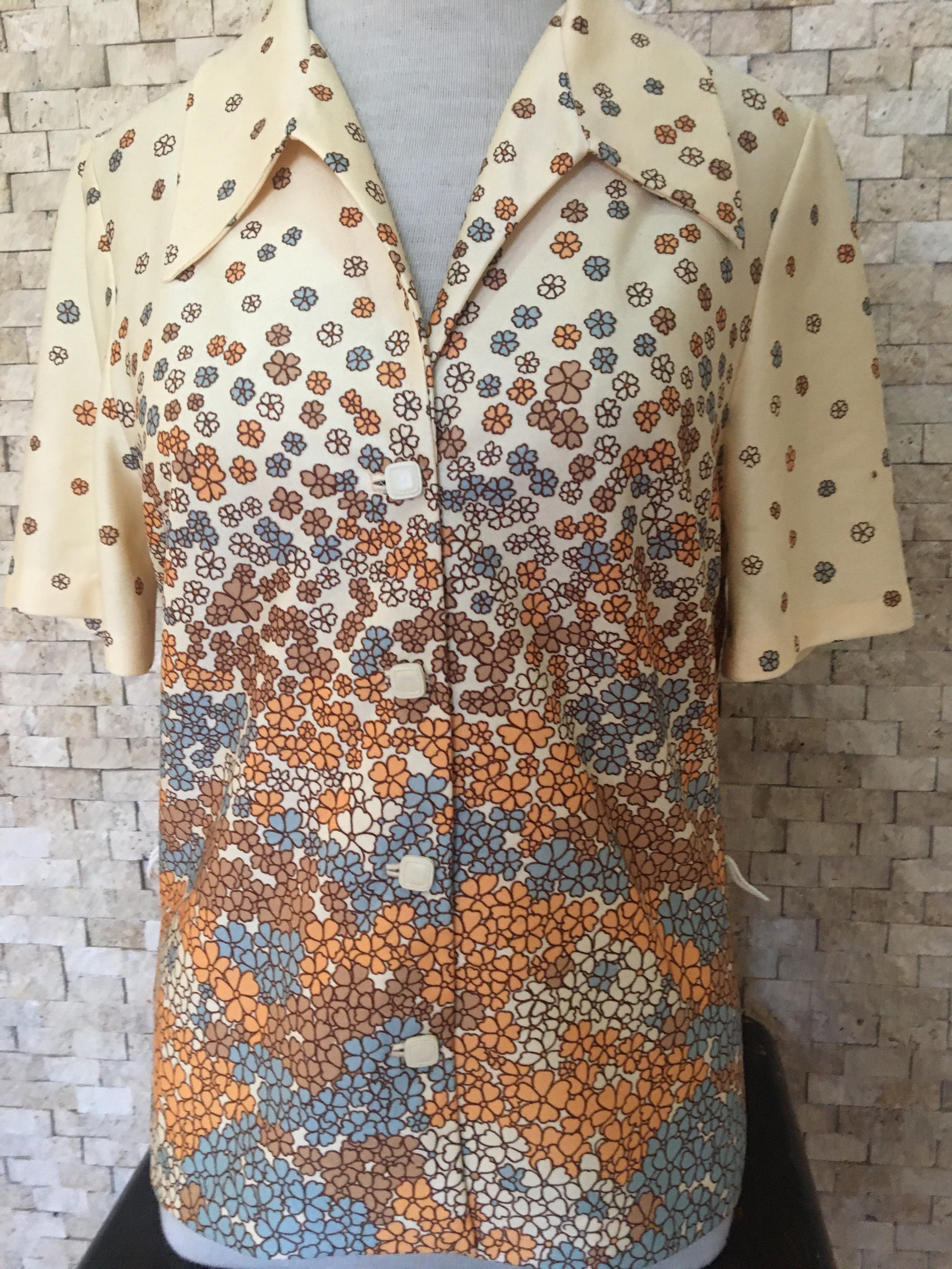 Floral Print Button-Down