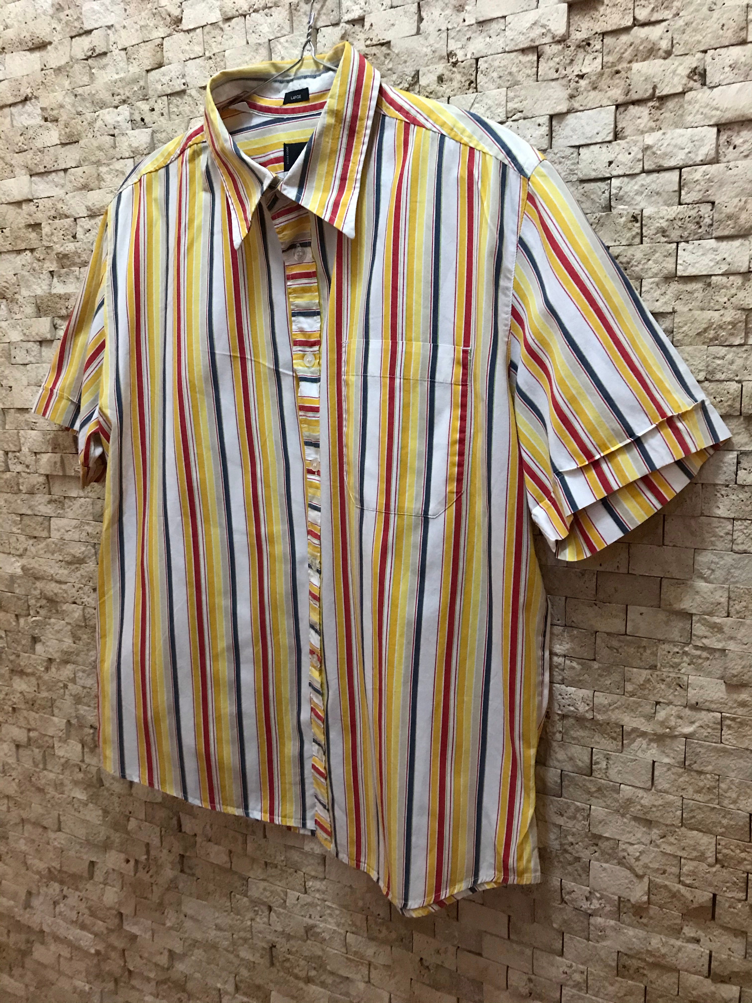 Striped short sleeved shirt
