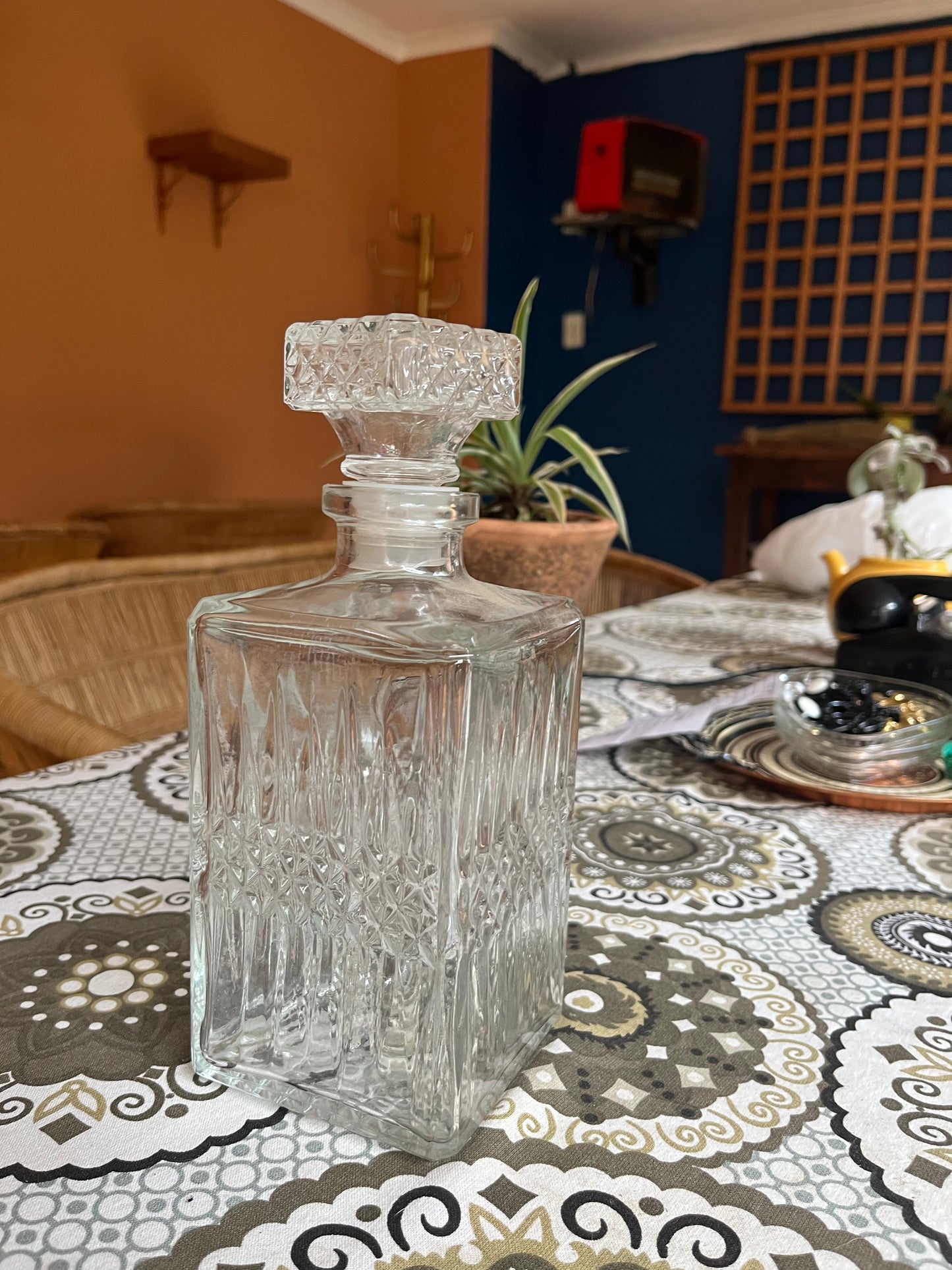 Vintage Crystal Whiskey Decanter
