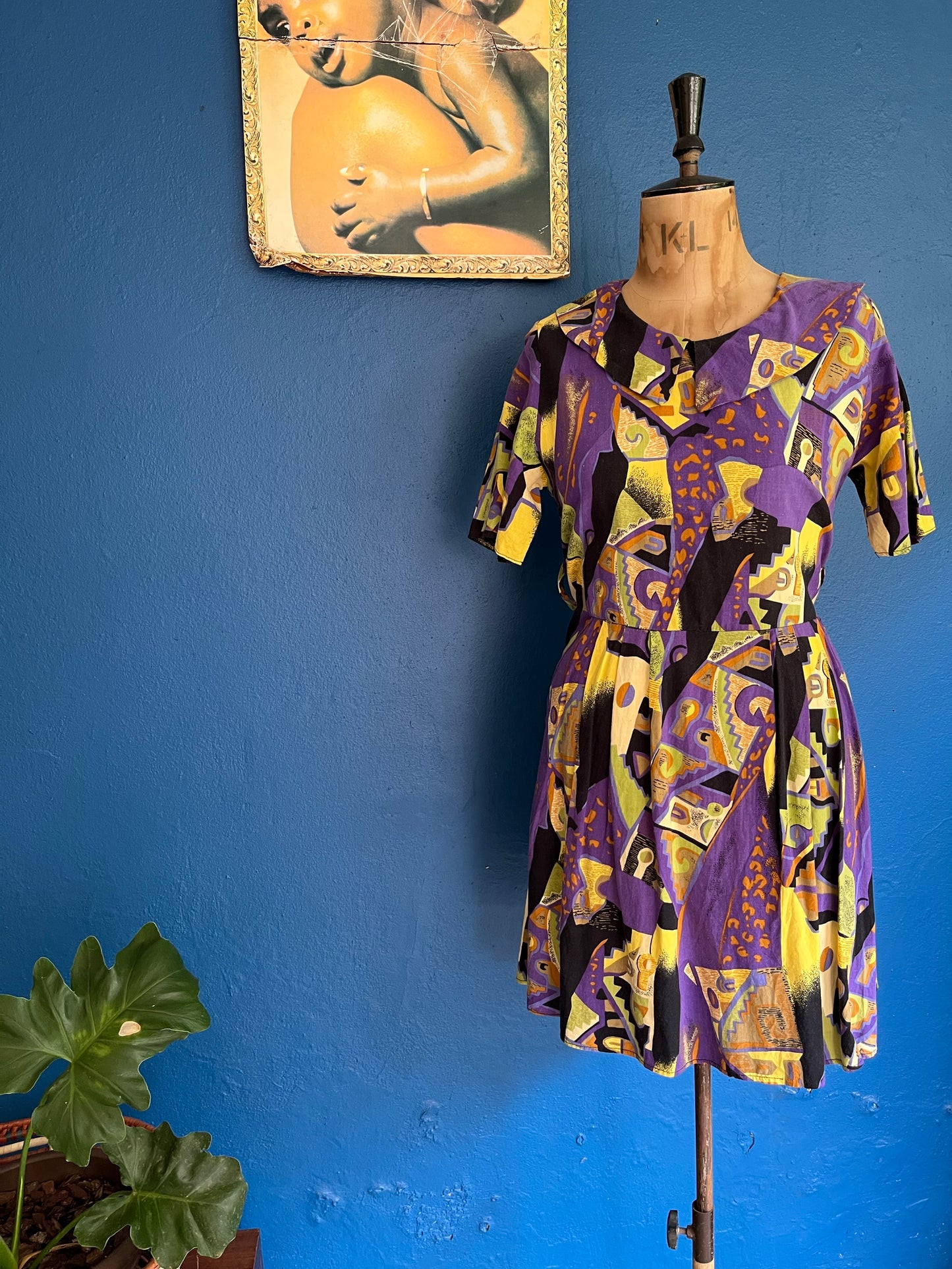 90s Bold Print Dress