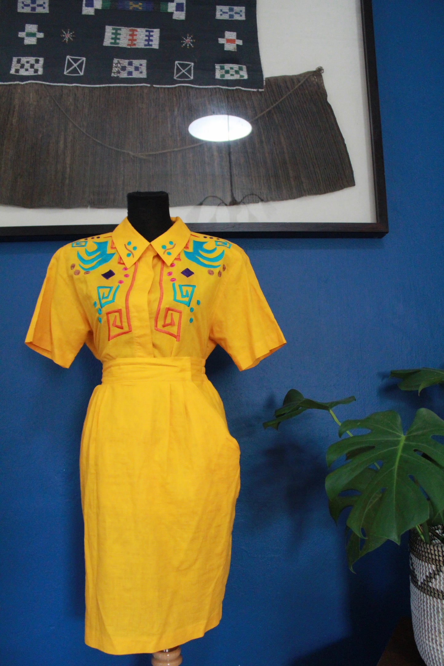 Vintage Yellow Two-Piece