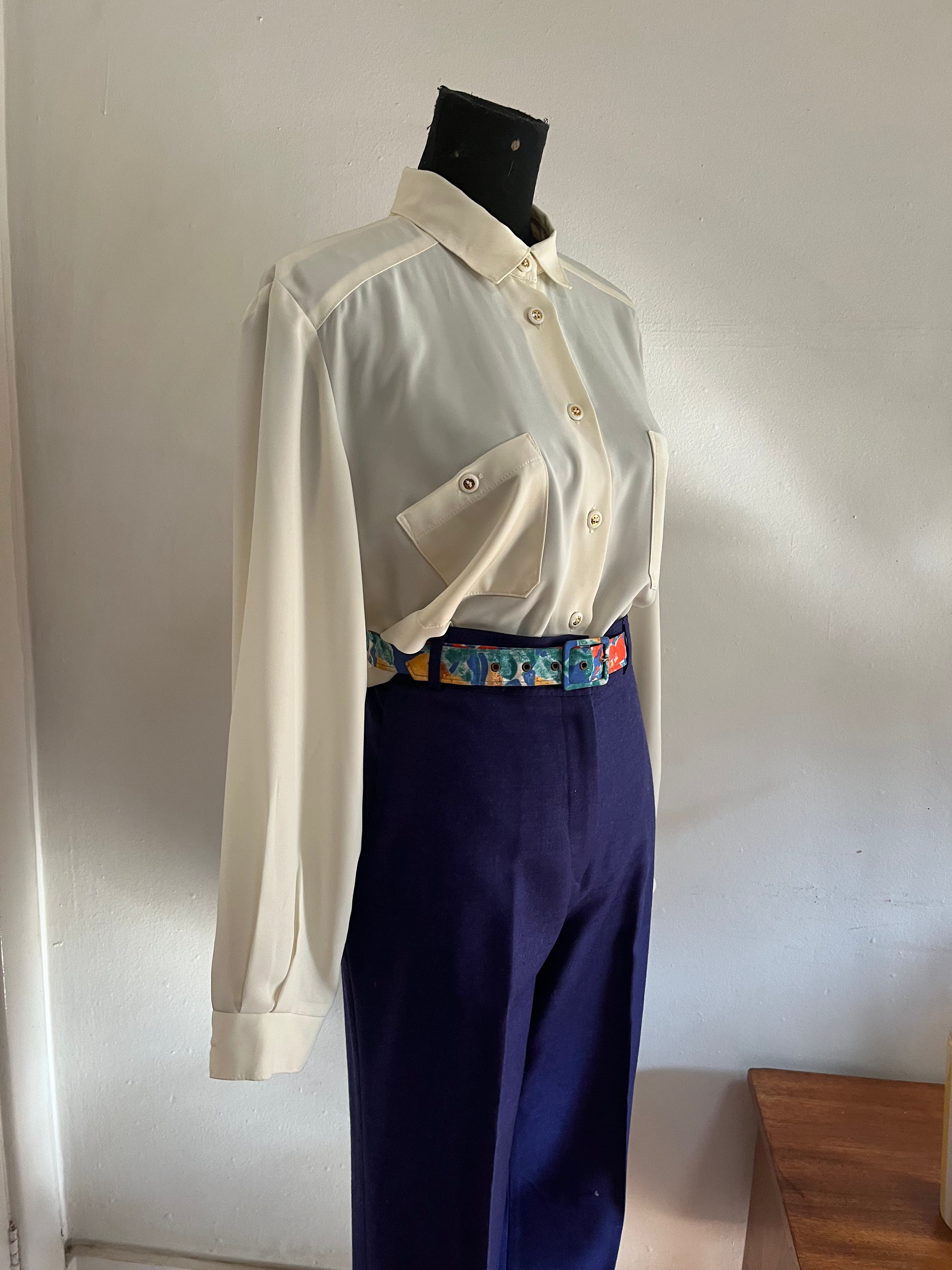 Cream Sheer Blouse